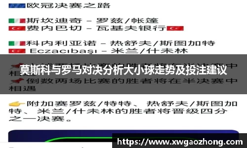莫斯科与罗马对决分析大小球走势及投注建议